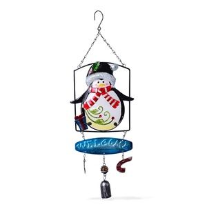 Glass Penguin Wind Chime